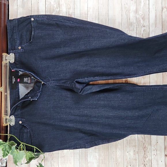 Torrid Trousers, 0317, women's, slim boot jeans, dark wash, casual, Sz 20R - Picture 6 of 15